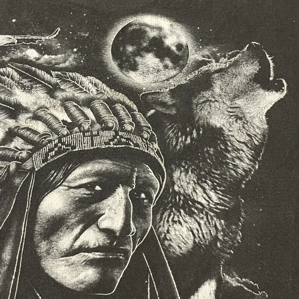 Native American Legacy Chopper Mexican Pride Western Vintage Geronimo Shirt Wolf